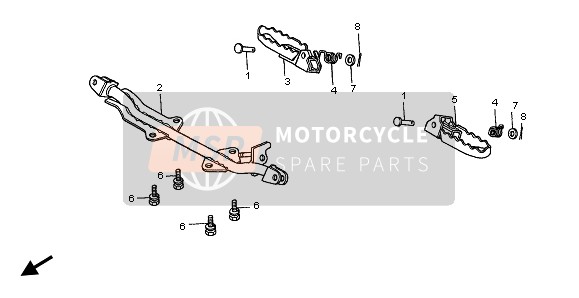 Honda XR50R 2003 STEP for a 2003 Honda XR50R