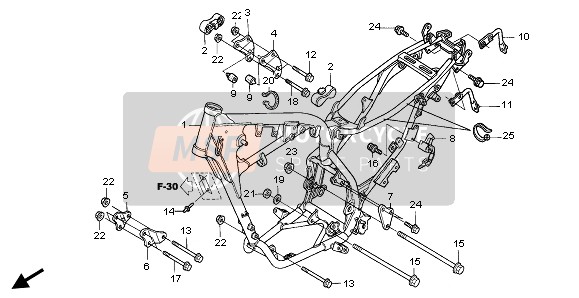 90024MV9670, Bolt, Flange, 8X88, Honda, 2