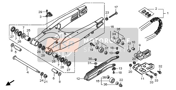 52170MEB750, Slider, Chain, Honda, 0