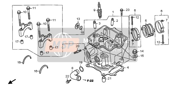 92900080220B, Stehbolzen, 8X22, Honda, 1