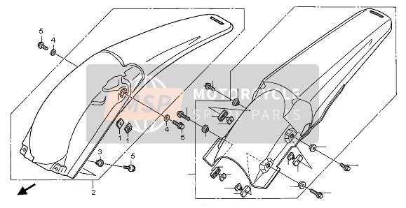 90503KRN000, Collar, Rr. Fender, Honda, 0