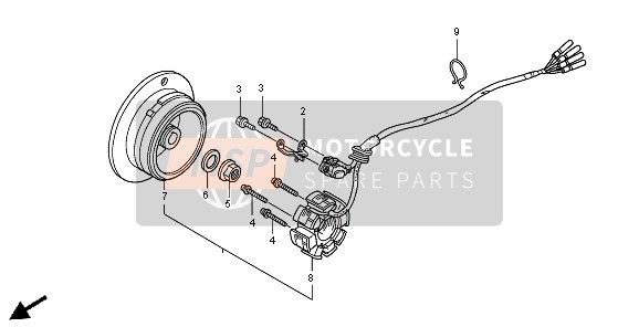 Honda CRF450R 2004 GENERATOR for a 2004 Honda CRF450R