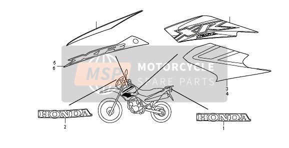 Honda XR125L 2004 Marca para un 2004 Honda XR125L