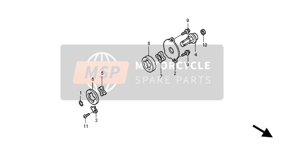 Honda XR650R 2004 OIL PUMP for a 2004 Honda XR650R