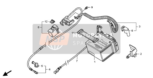 Honda CRF250X 2005 BATTERIE für ein 2005 Honda CRF250X