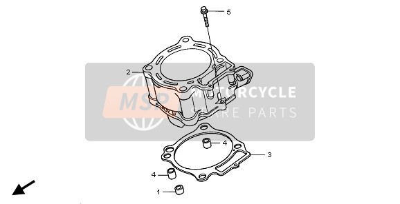 Honda CRF450R 2005 Cilindro para un 2005 Honda CRF450R