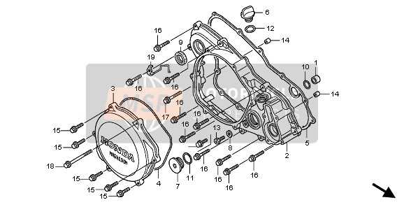 16240MEN730, Clamper Comp., Air Vent Tube, Honda, 0