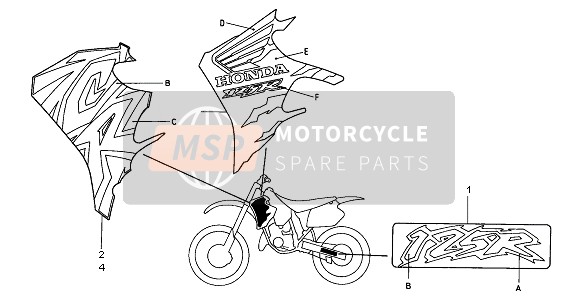 87121KZ4A10ZA, Mark, Swingarm *TYPE1* (TYPE1 ), Honda, 0