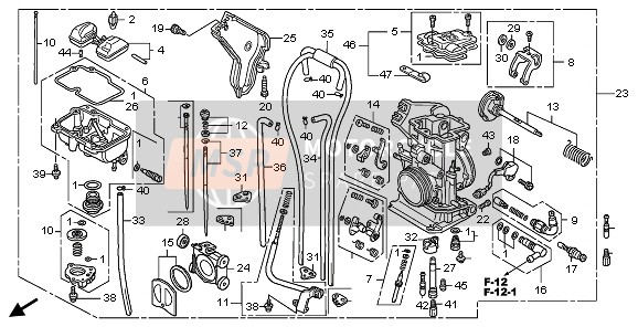 16015KRN731, Chamber Set, Float, Honda, 1