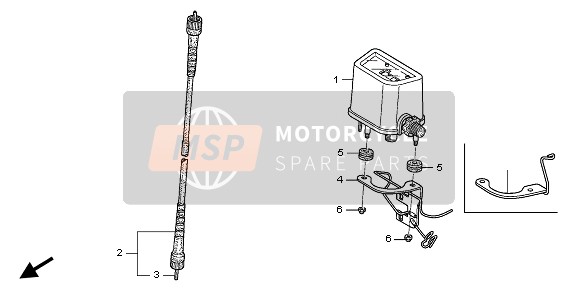 Honda CRF450X 2005 Mètre pour un 2005 Honda CRF450X