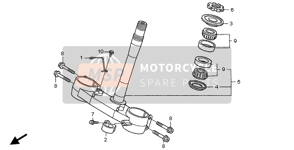 44832MEY670, Guide, Speedometer Cable, Honda, 0