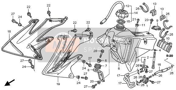 90101KRN730, Bullone Speciale 5X9, Honda, 2