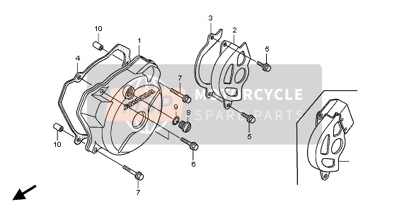 LEFT CRANKCASE COVER