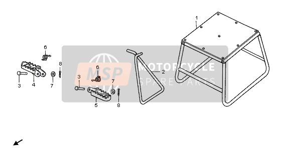 Honda CR85R-SW 2006 STEP for a 2006 Honda CR85R-SW