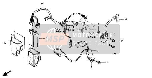 Honda CR250R 2006 Harnais de fil pour un 2006 Honda CR250R