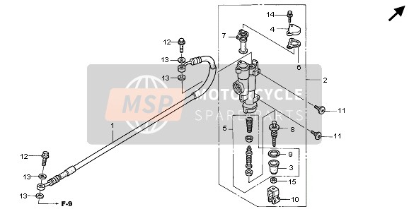 RR. BRAKE MASTER CYLINDER