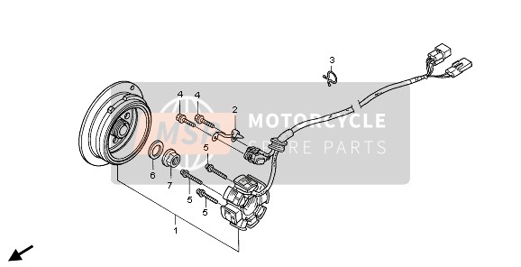 Honda CRF250X 2006 GENERATOR für ein 2006 Honda CRF250X