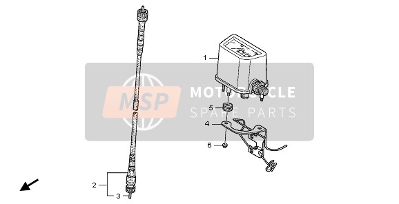 Honda CRF250X 2006 METER for a 2006 Honda CRF250X