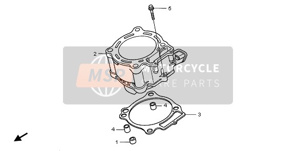 Honda CRF450R 2006 Cylindre pour un 2006 Honda CRF450R