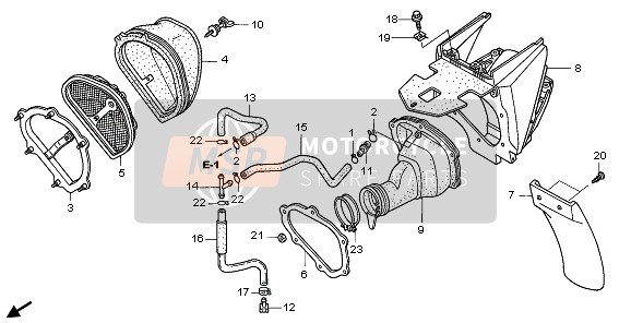 17250MEN850, Case Comp., Air Cleaner, Honda, 0