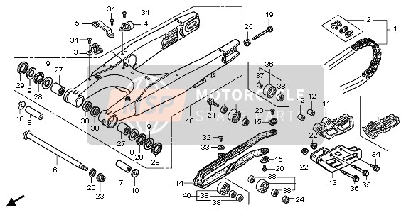 Honda CRF450R 2006 SWINGARM for a 2006 Honda CRF450R