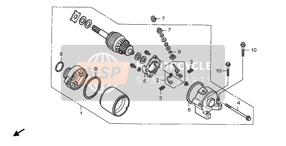 Honda CRF450X 2006 Comenzando Motor para un 2006 Honda CRF450X