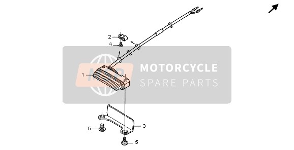 Honda CRF450X 2006 TAILLIGHT for a 2006 Honda CRF450X