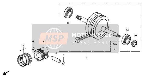 Vilebrequin & Piston