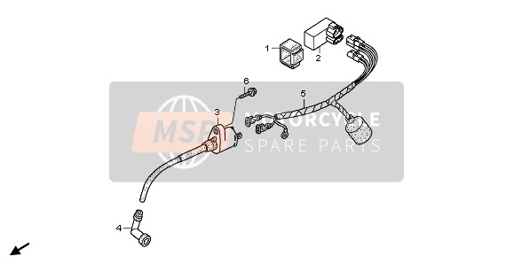 Honda CRF50F 2007 WIRE HARNESS for a 2007 Honda CRF50F