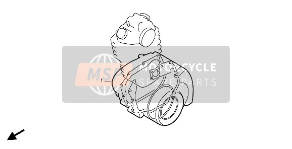 06112KCE010, Gasket Kit B (Component Parts), Honda, 0