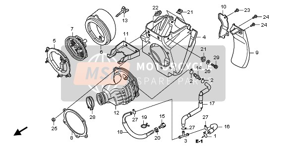 Honda CRF150RB-LW 2007 AIR CLEANER for a 2007 Honda CRF150RB-LW