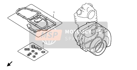 Honda CRF250R 2007 EOP-2 Gasket Kit B for a 2007 Honda CRF250R