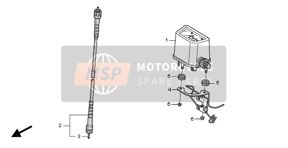 Honda CRF450X 2007 METER for a 2007 Honda CRF450X