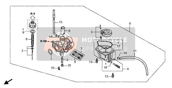 16163165B10, Gasket, Float Chamber, Honda, 0