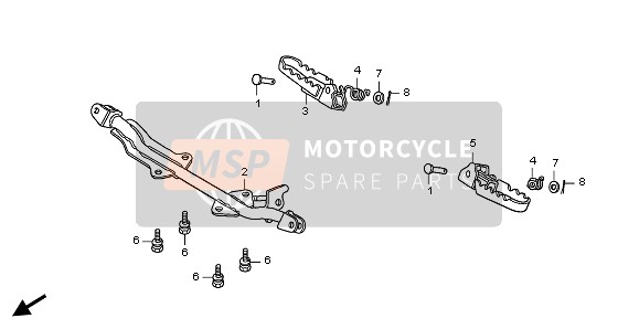 Honda CRF50F 2008 STEP for a 2008 Honda CRF50F