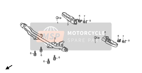 Honda CRF70F 2008 Étape pour un 2008 Honda CRF70F