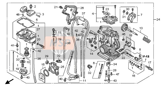 Honda CRF150RB-LW 2008 CARBURETOR for a 2008 Honda CRF150RB-LW