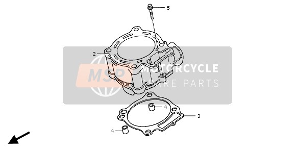 Honda CRF250R 2008 Cilindro para un 2008 Honda CRF250R