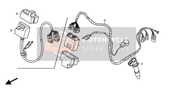 Honda CRF250R 2008 WIRE HARNESS for a 2008 Honda CRF250R