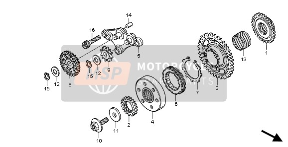 Honda CRF250X 2008 STARTING CLUTCH for a 2008 Honda CRF250X