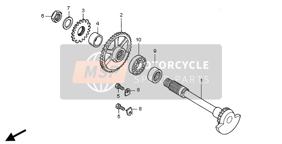 Honda CRF250X 2008 Balancier pour un 2008 Honda CRF250X