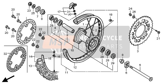 42650MENA10, Wheel Sub Assy., Rr., Honda, 0