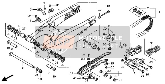 Honda CRF450R 2008 SWINGARM for a 2008 Honda CRF450R