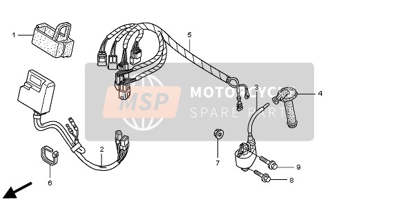 Honda CRF450R 2008 WIRE HARNESS for a 2008 Honda CRF450R