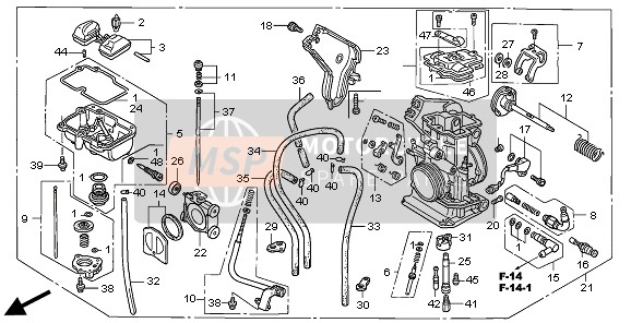 Honda CRF450X 2008 Carburateur pour un 2008 Honda CRF450X