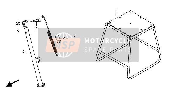 Honda CRF450X 2008 STAND for a 2008 Honda CRF450X