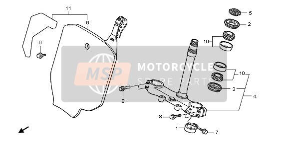 Honda CRF150RB-LW 2009 STEERING STEM for a 2009 Honda CRF150RB-LW