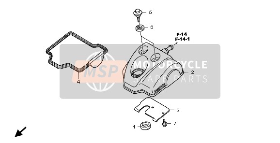 Honda CRF250R 2009 CYLINDER HEAD COVER for a 2009 Honda CRF250R