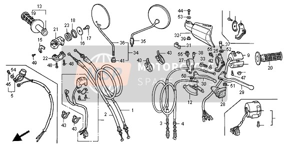 HANDLE LEVER & SWITCH & CABLE