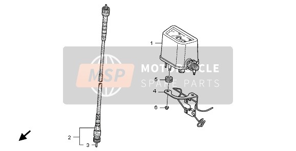 Honda CRF250X 2009 Mètre pour un 2009 Honda CRF250X